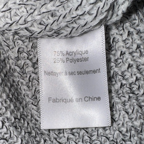 ASTR Women’s Wrap Cross Over Knit Sweater Pullover Gray Sz Large. GUC - Picture 8 of 8